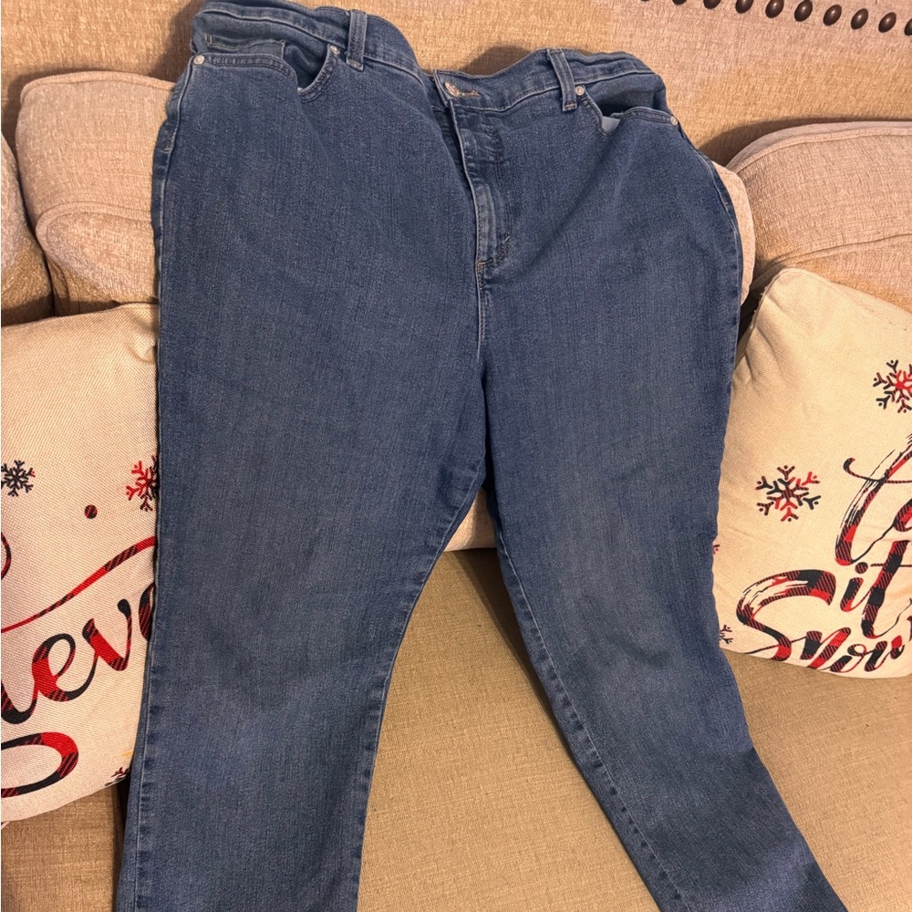 Gloria Vanderbilt Women's Straight Leg Blue Jeans
